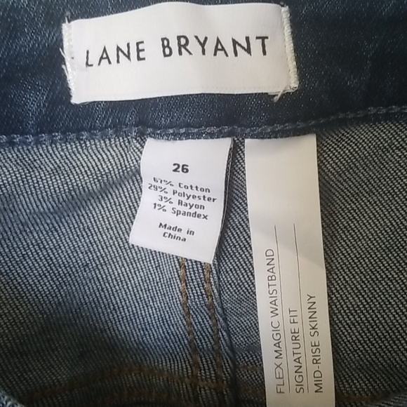 Lane Bryant Casual NWT signature fit skinny jeans size 26 - Picture 6 of 11